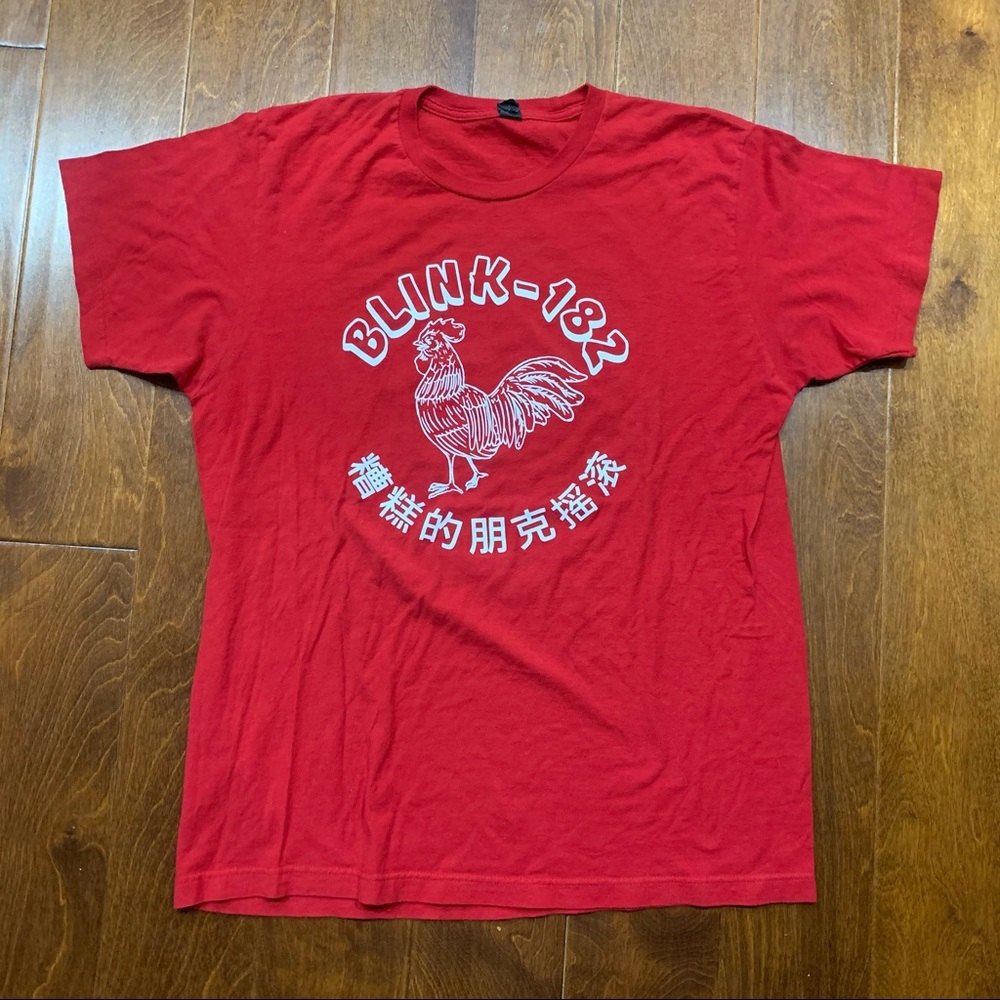 Blink 182 Sriracha Red Band T-shirt Large